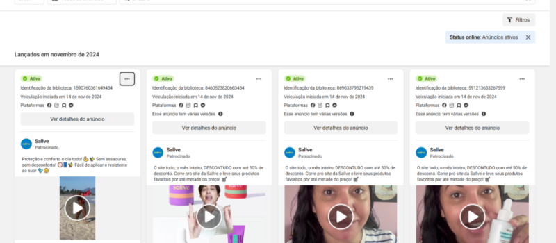 Biblioteca de anuncios